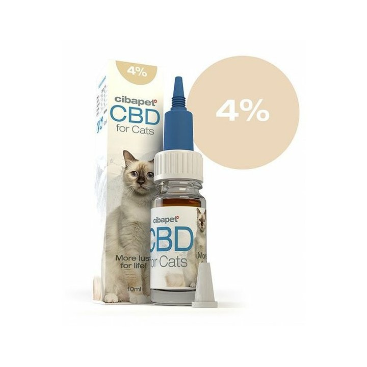 Cibapet 4% CBD-olie voor katten, 400 mg, 10 ml