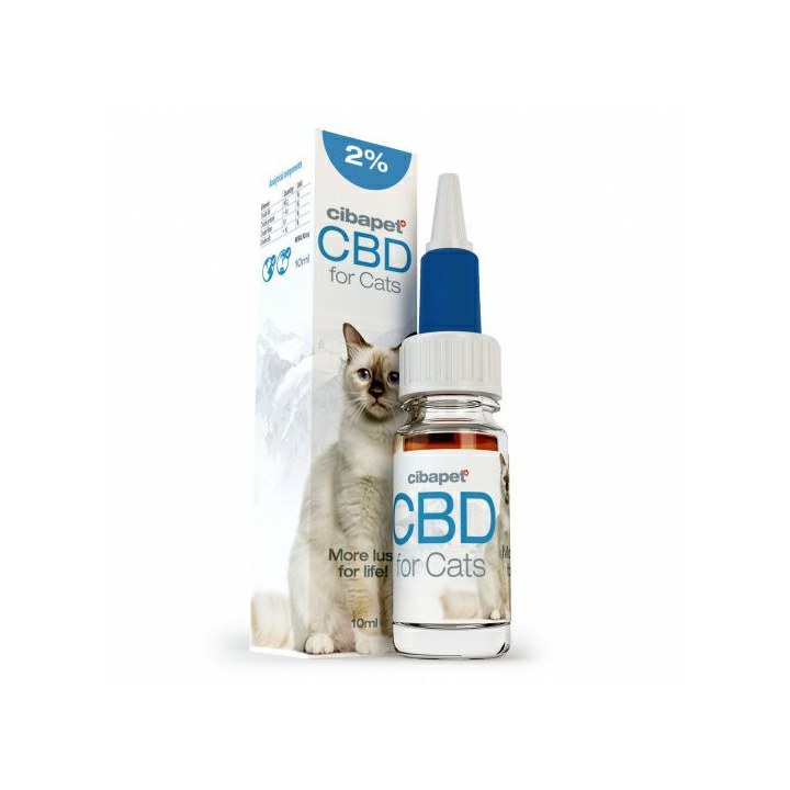Cibapet 2% CBD-olie voor katten, 200 mg, 10 ml