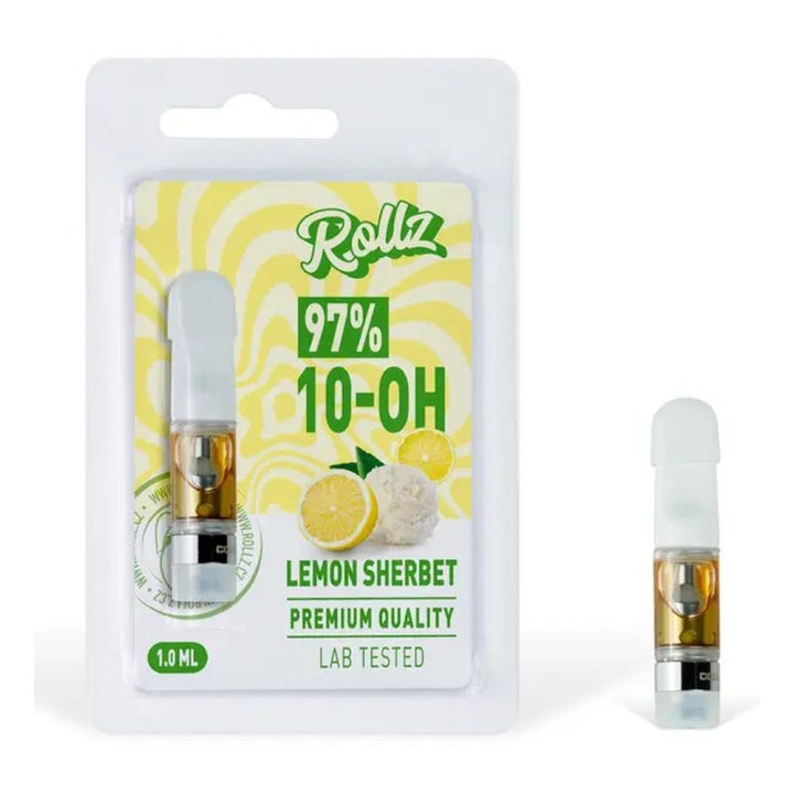 Rollz 10-OH-HHC Live Resin Cartridge 1 ml 97% - Lemon Sherbet