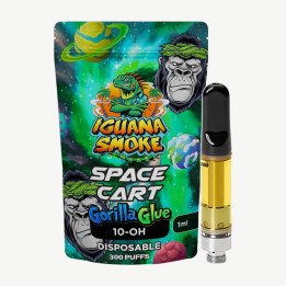 Iguana Smoke 10-OH-HHC 90% Cartridge 1 ml - Gorilla Glue
