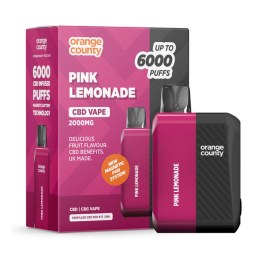 Orange County CBD/CBG oplaadbare vape 2000 mg - Pink Lemonade