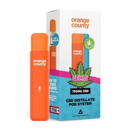 Orange County CBD Rechargeable Vape Pen 750 mg 1 ml - Gelato