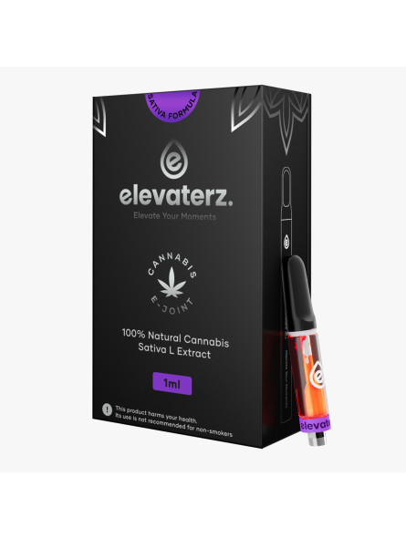 Elevaterz 510 Thread Cartridge Purple Gelato 1ml. 0% THC 0% CBD