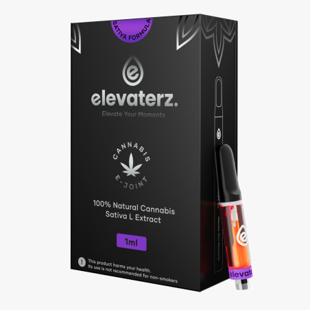Elevaterz 510 Thread Cartridge Purple Gelato 1ml. 0% THC 0% CBD