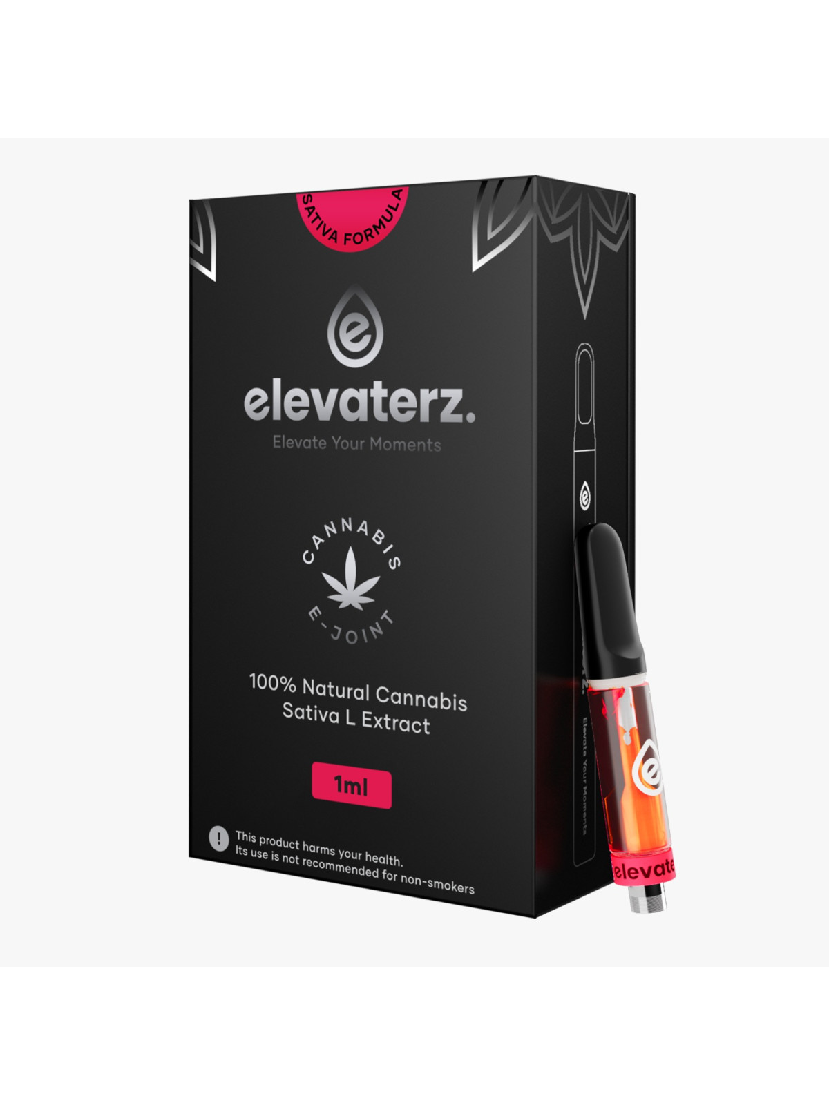 Elevaterz 510 Thread Cartridge Watermelon 1ml. 0% THC 0% CBD